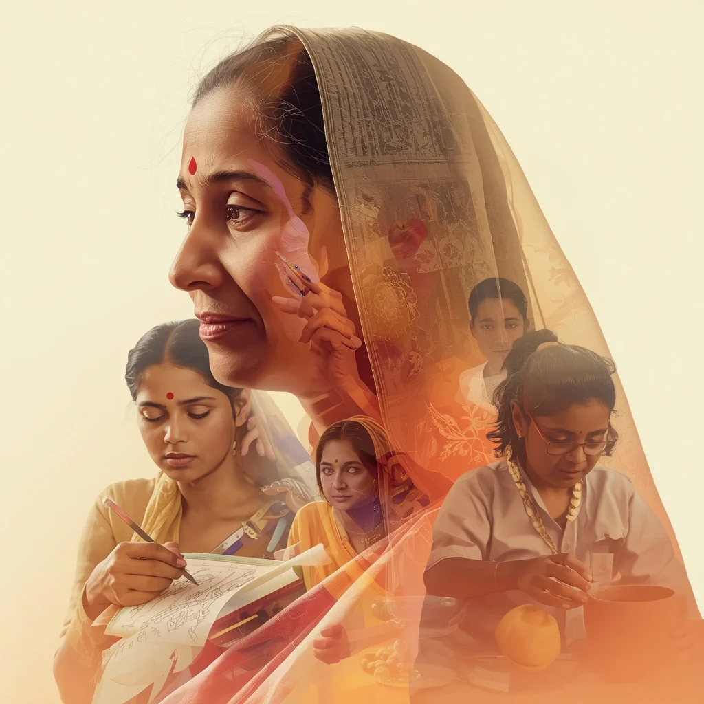 An Indian Mother’s Creative Expressions: Art and Craft Through the Years | Vibrant Narrative Composition