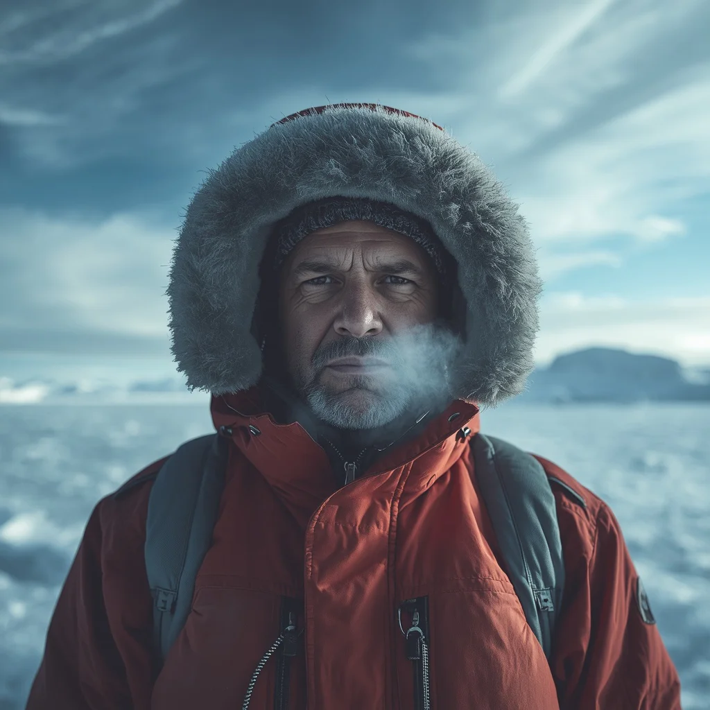 Arctic Explorer: A Man in a Frozen Wilderness | Chatgpt photo editing prompts trending boy instagram