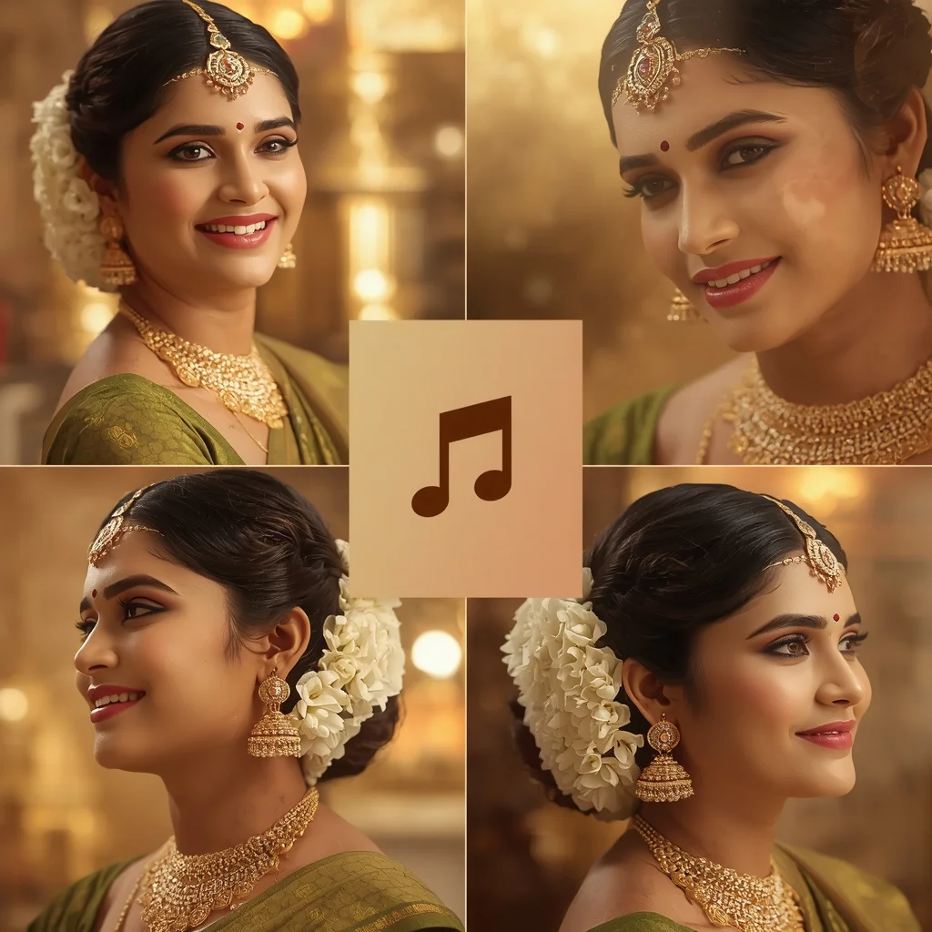 Classic Tamil Nadu Beauty: Temple Architecture and Silk Saree | Classic Tamil Nadu