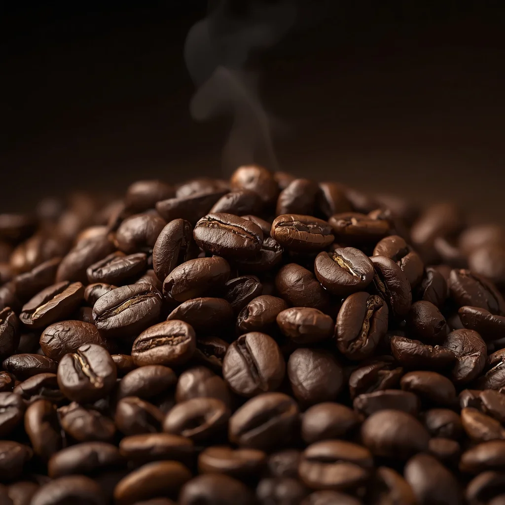 Gourmet Coffee Beans: A Rich, Textured Close-Up | trending prompt in instagram ai photo