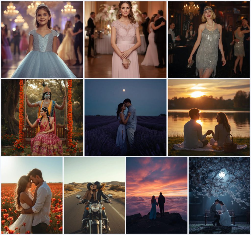 New 10 Romantic Couple AI Prompts for Beautiful Cinematic Photography with Golden Hour Glow | Prompt trending