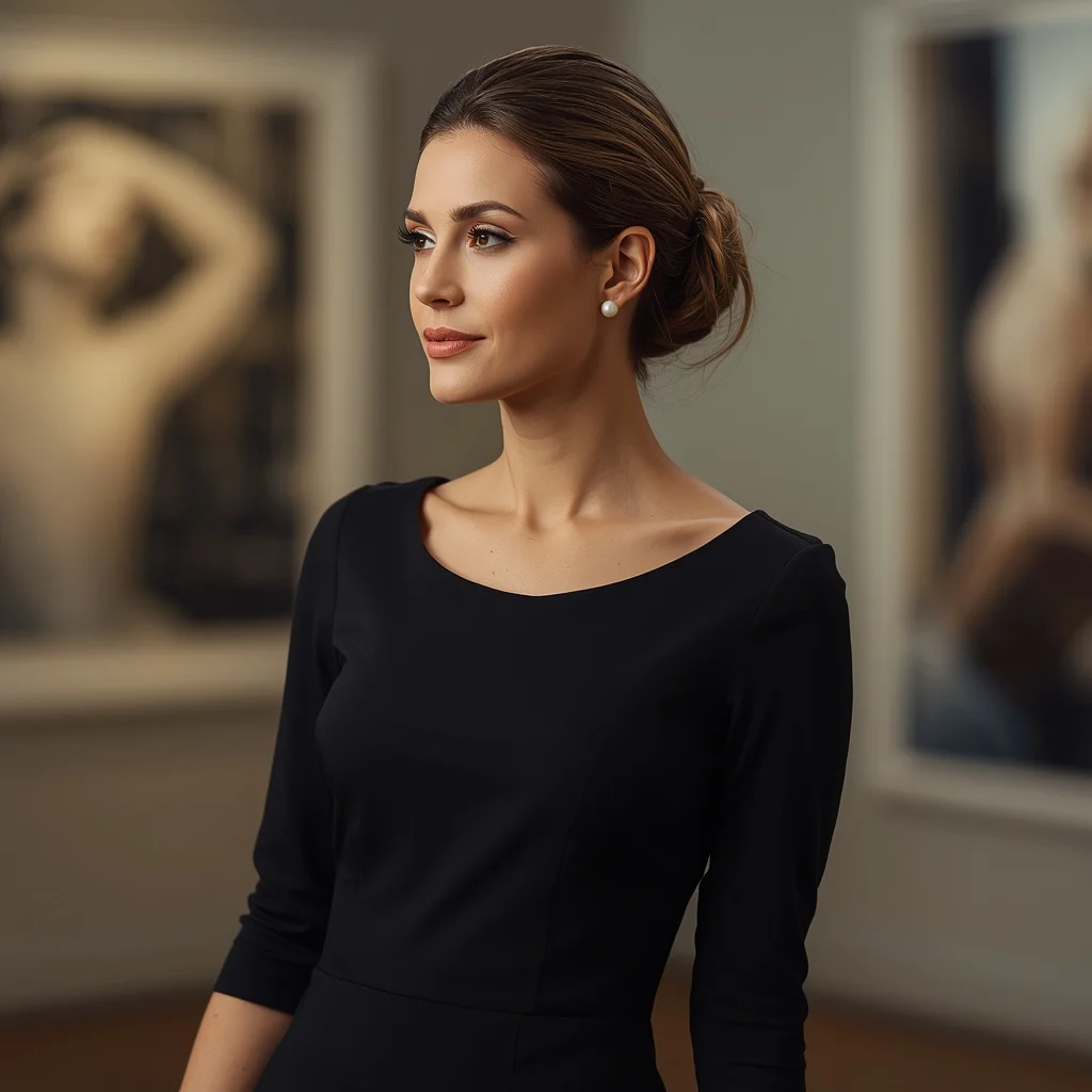 Timeless Elegance in a Classic Little Black Dress | ai photo editing prompt