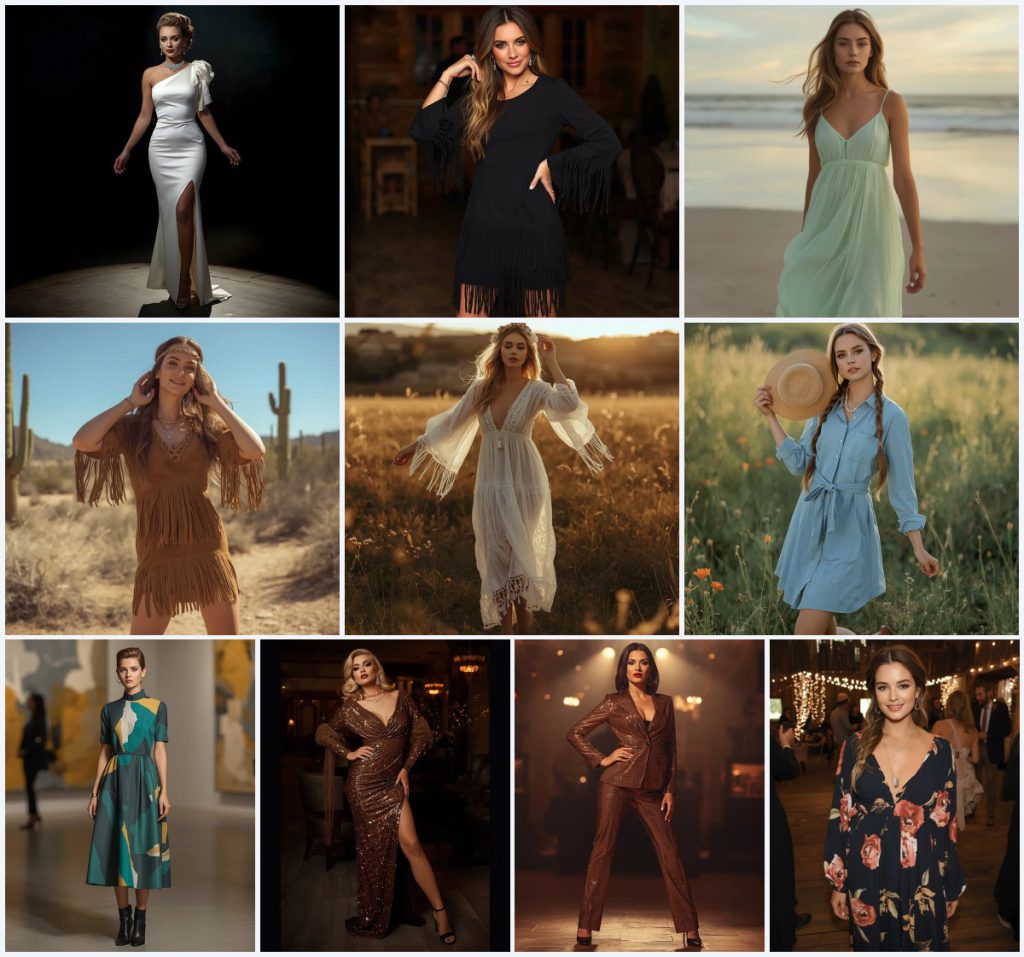 Top 10 AI Prompts for Stylish Women’s Elegant Evening Wear Photography | New instagram trend prompt for girl and boy