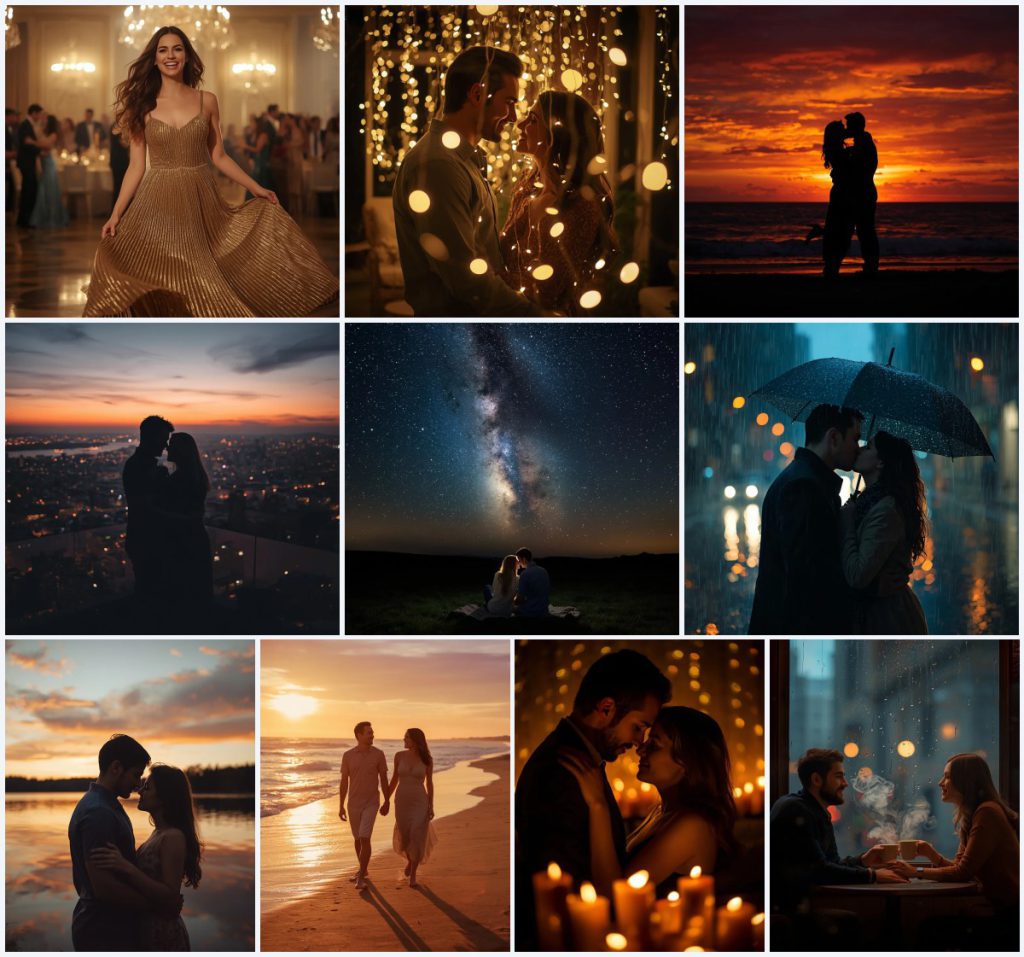 Top 10 Cute Couple AI Prompts for Playful Outdoor Photography with Vibrant Colors