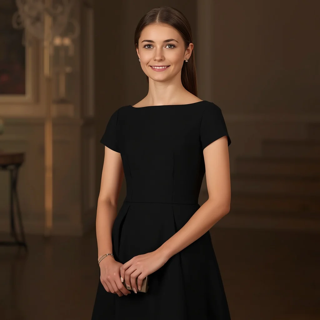Western Dress for Girls: Classic Little Black Dress for Teens